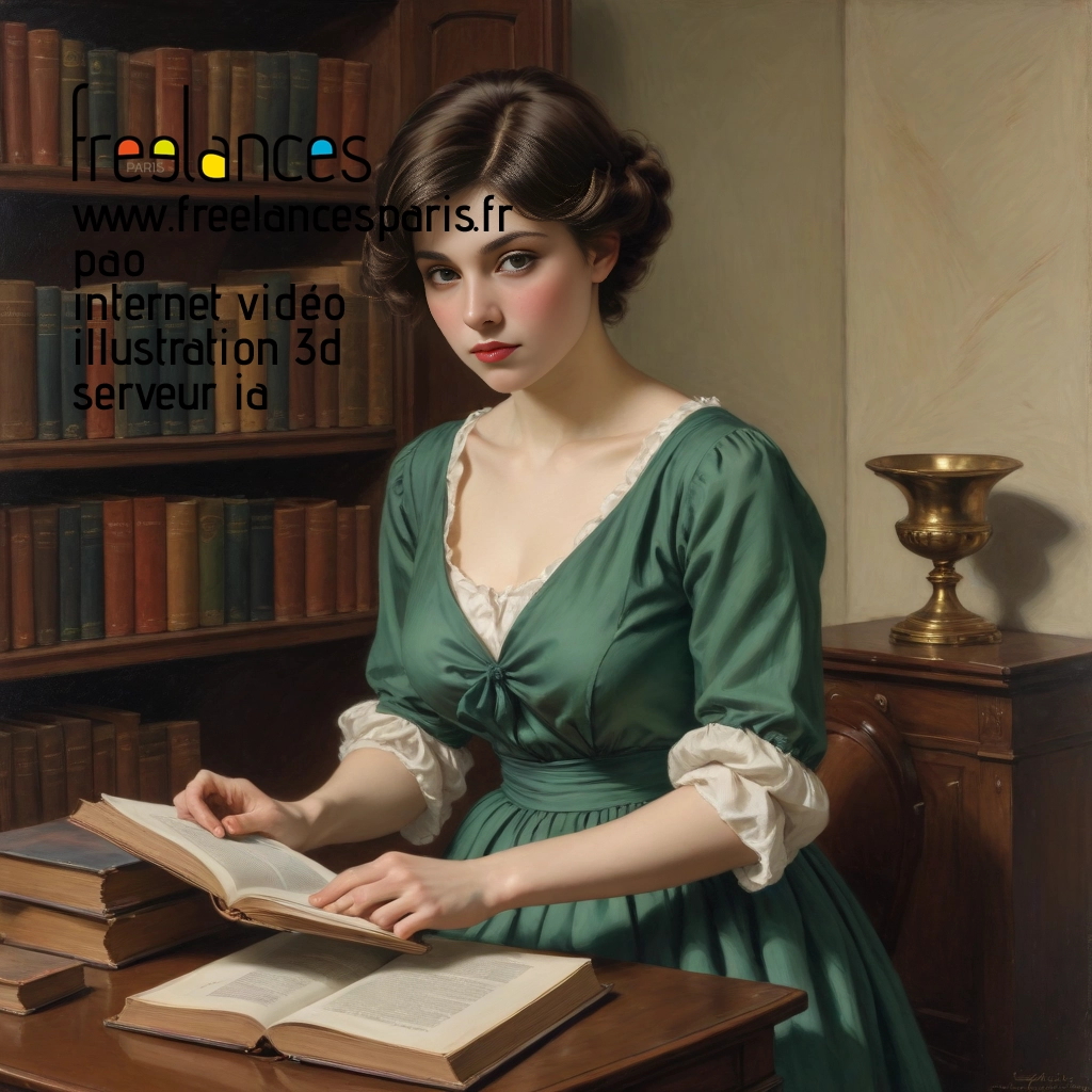 Pao mise en page internet vidéo illustration 3d serveur IA générative AI freelance paris studio de création magazines PI3MBE90